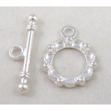 Tibetan Silver Toggle Clasp Non-Nickel