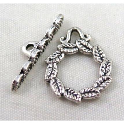 Tibetan Silver Toggle Clasp Non-Nickel