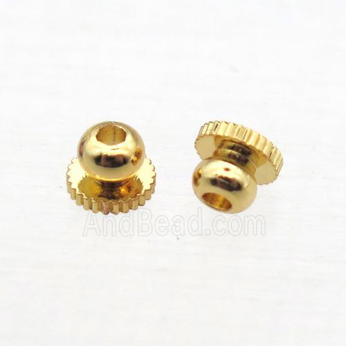 copper tassel cap bail, gold plated