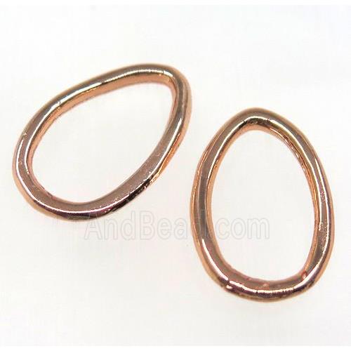 colorfast copper linker, rose gold