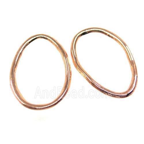 colorfast copper linker, rose gold