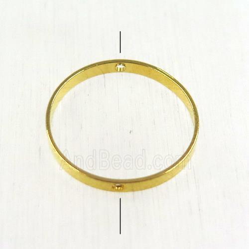 brass ring beads, gold plated
