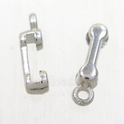 alloy phone pendant, platinum plated