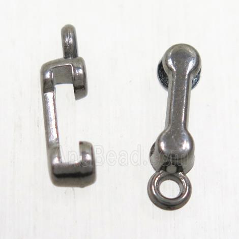 alloy phone pendant, black plated