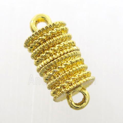 iron clasp, magnetic, gold plated