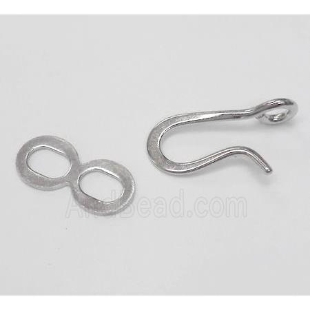 Copper Clasp Connector Unfade Platinum Plated