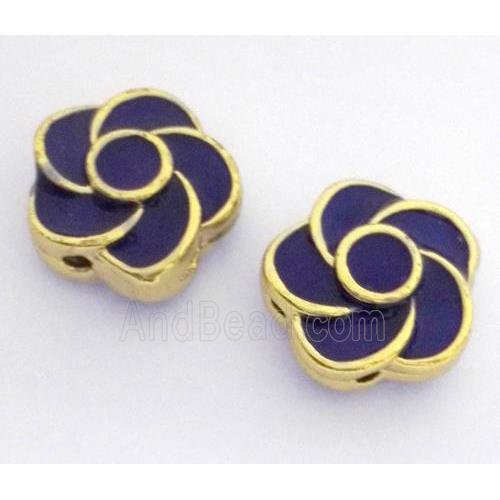 enameling copper spacer bead, flat round