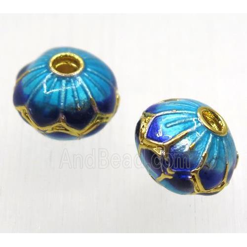 enameling copper spacer bead, flat round