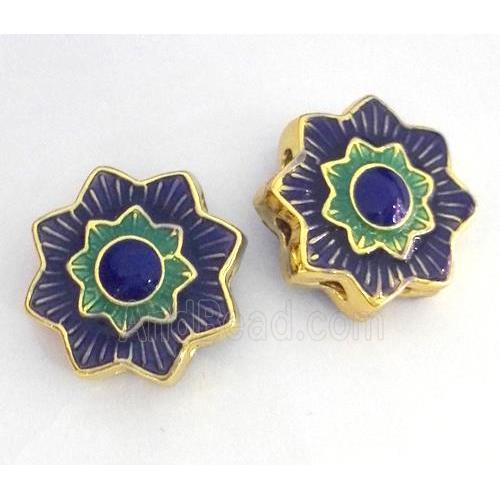 enameling copper spacer bead, flat round
