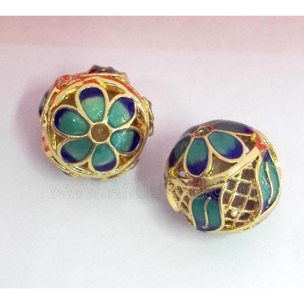 enameling copper spacer bead, colorfast