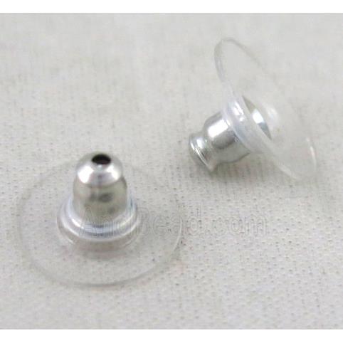 earring back, platinum plated