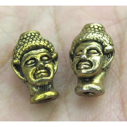 alloy buddha beads, antique gold plated