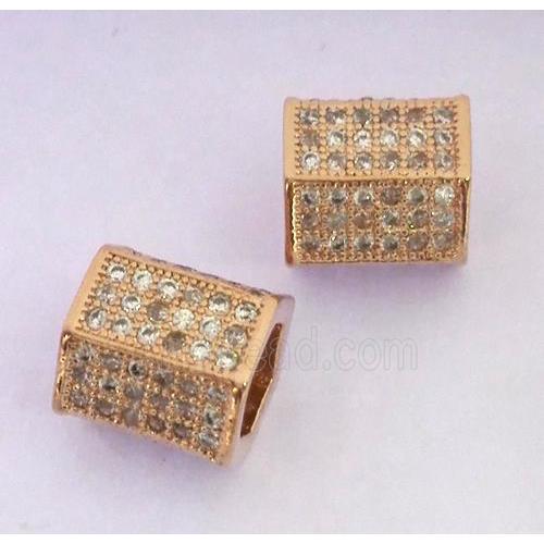 zircon, copper bead