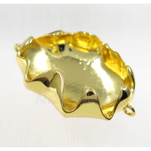 copper connector, gold plated