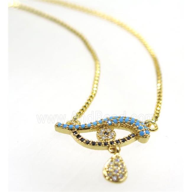 copper dolphin necklace pave zircon, gold plated