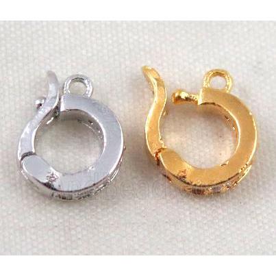 Zircon copper clasp, mixed color