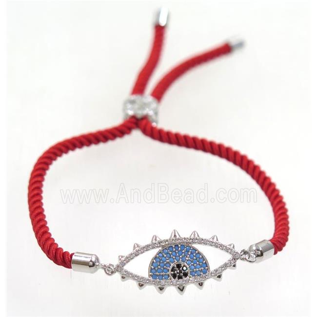 handmade bracelet with nylon wire, zircon bead