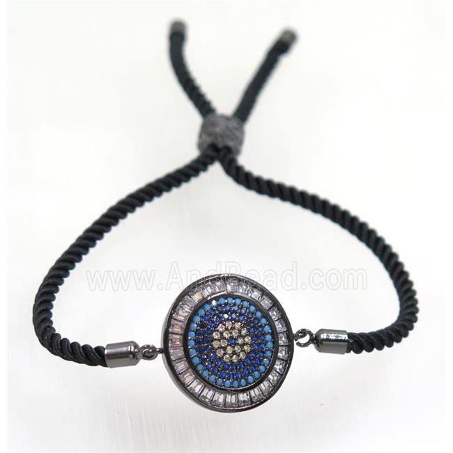 handmade bracelet with nylon wire, zircon bead