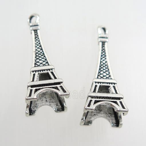 zinc basic alloy Eiffel Tower pendant