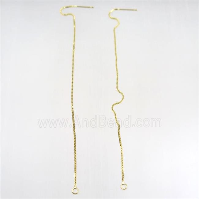 copper earring wire, gold plated