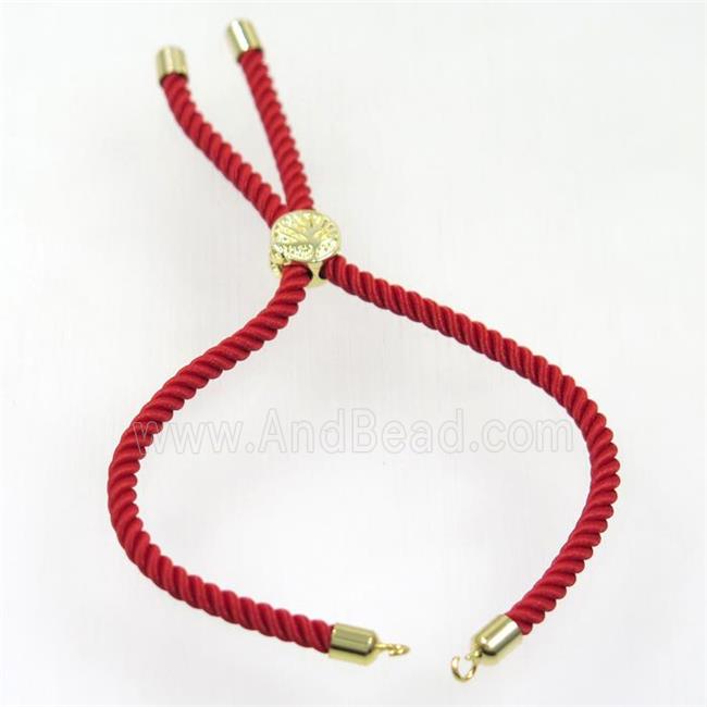 red nylon cord bracelet chain