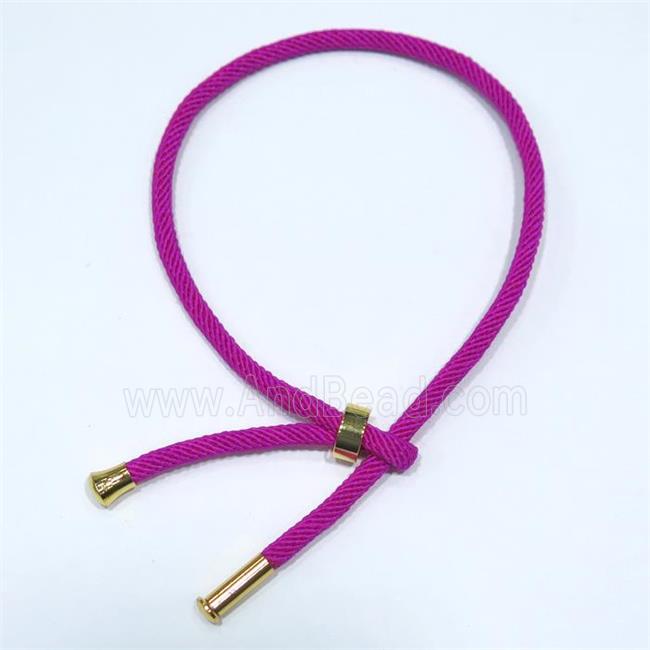 hotpink nylon bracelet, resized