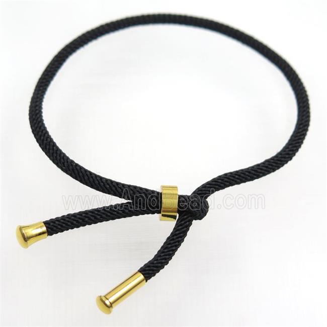 black nylon bracelet, resized