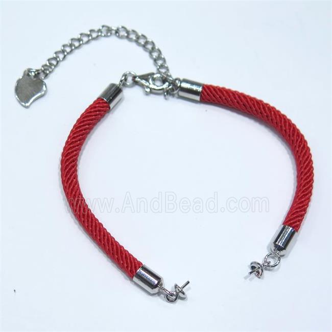 red nylon cord for bracelet