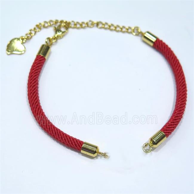 red nylon cord for bracelet