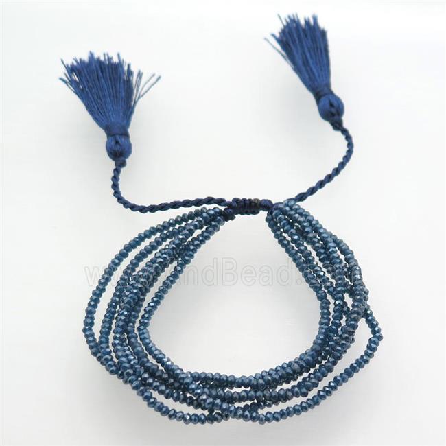 Handcraft bracelets with Chinese Crystal Glass beads, resized