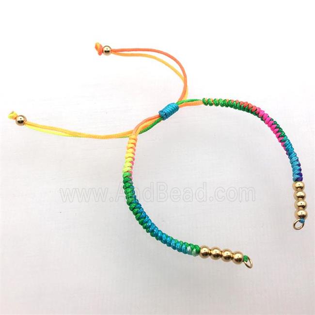 nylon wire bracelet chain, multi color