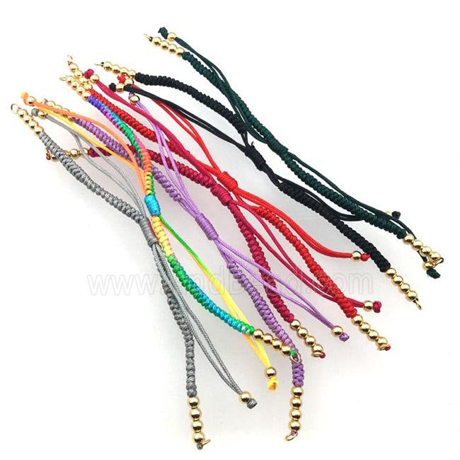nylon wire bracelet chain, mixed color