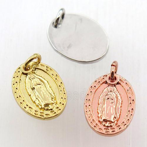 copper Jesu pendant, mix color