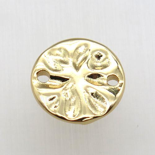 copper circle connector, gold plated