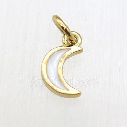 copper pendant, gold plated