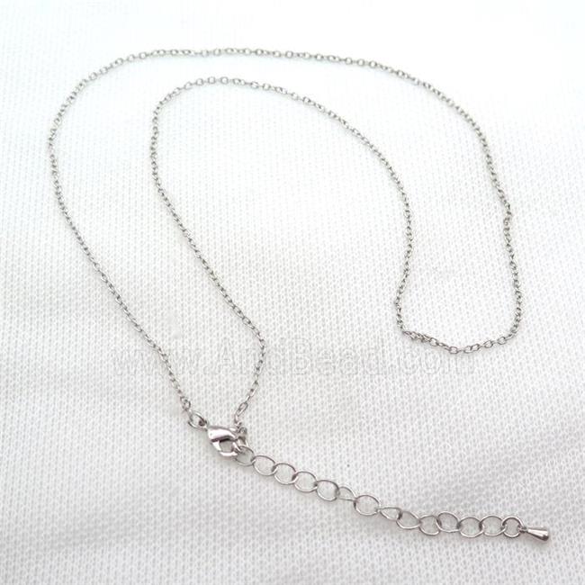copper Necklace Chain, platinum plated