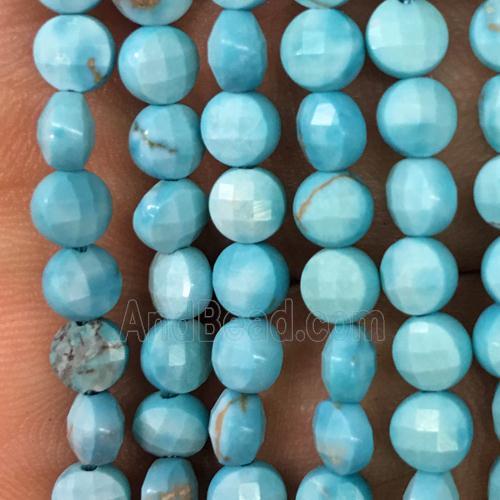blue Turquoise coin beads