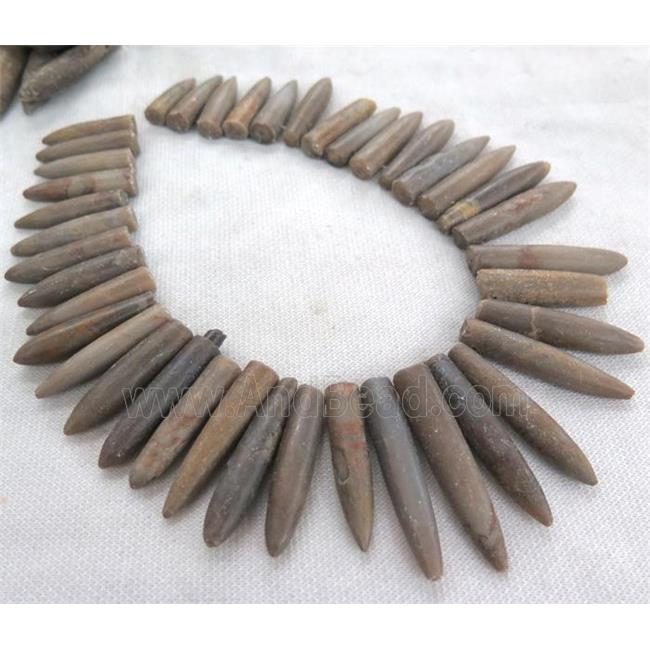 rock agate stone bullet beads