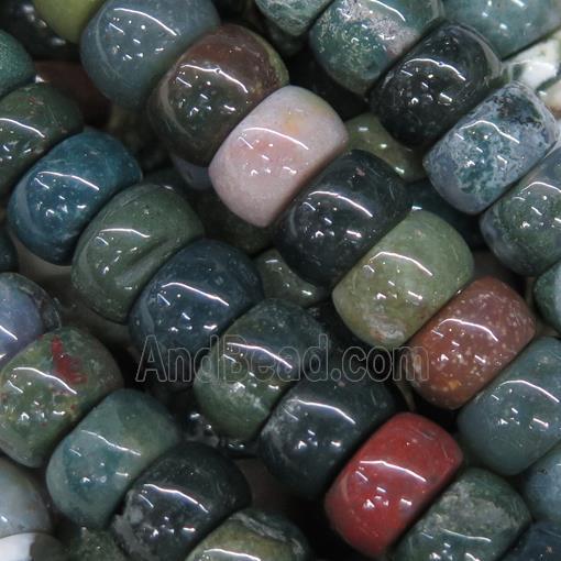Indian Agate barrel beads
