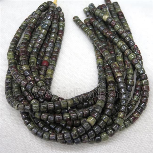 Dragon BloodStone barrel beads