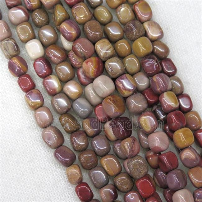 sunset Mookaite beads, freeform
