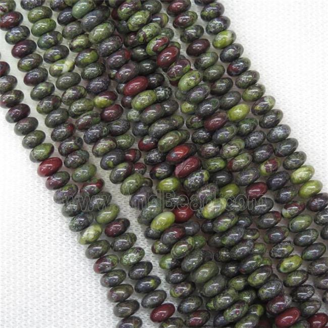 Dragon BloodStone rondelle beads