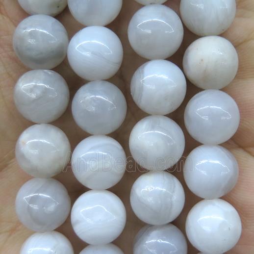 round white Crazy Agate beads