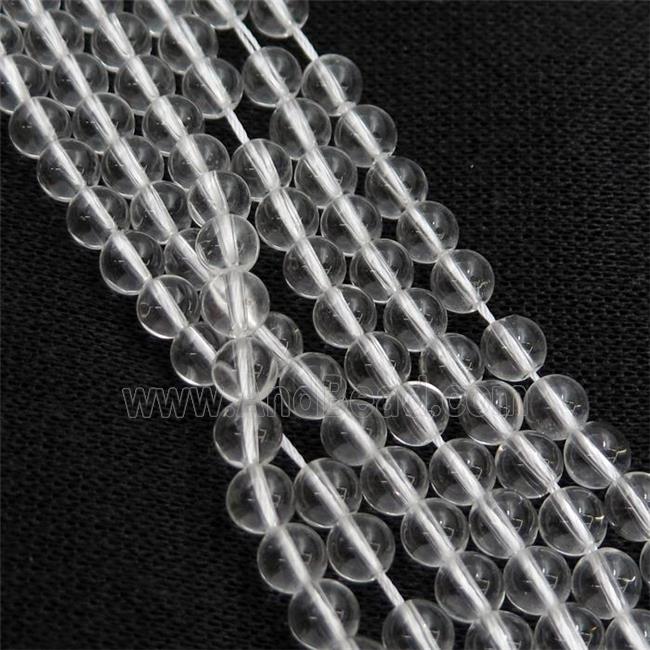 round Clear Quartz beads