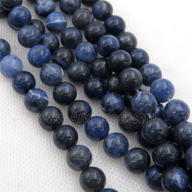 blue Sodalite beads, round