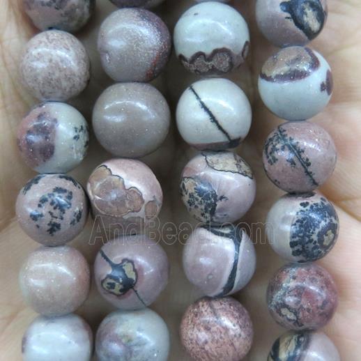 Chinese Chohua Jasper beads, round