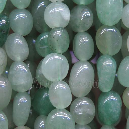 green Aventurine bead chips, freeform