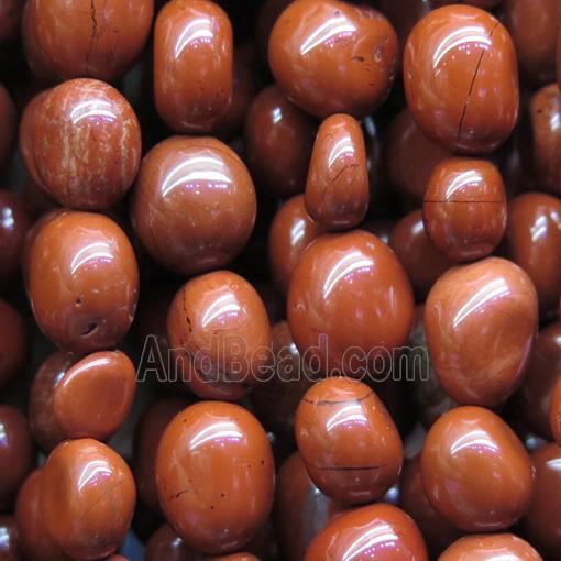 red Jasper bead chips, freeform