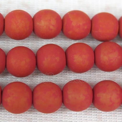 round red Fimo Polymer Clay Beads
