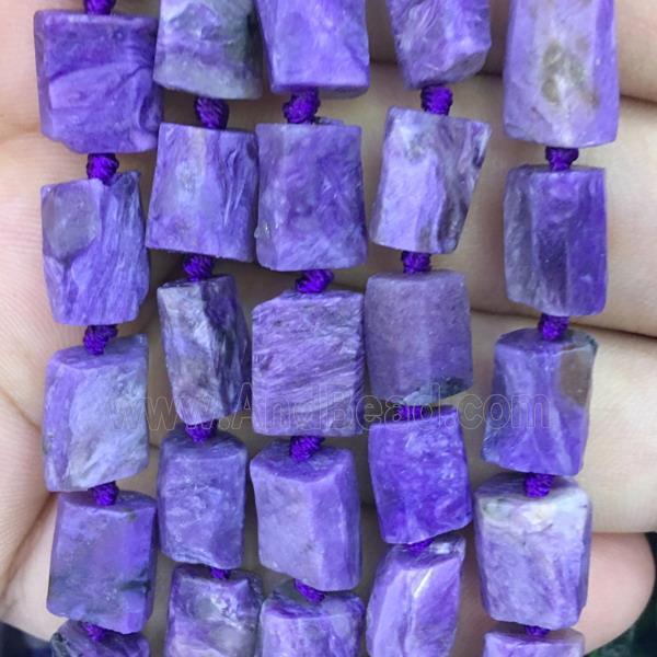Charoite bead, nugget, freeform